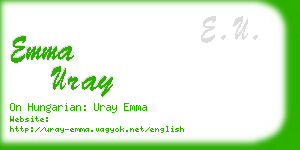 emma uray business card